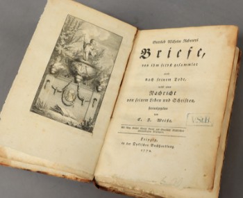 Gottlieb Wilhelm Rabeners Briefe, Leipzig 1772, Luxdorphs eksemplar