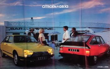 Fransk plakat for Citroën, ca. 1970erne