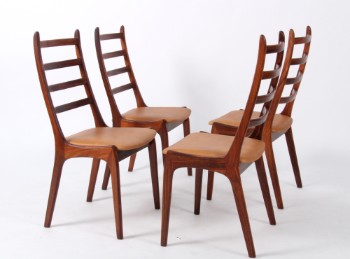 K.S. Møbler. Fire spisestole, palisander (4)