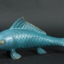 Bronzeskulptur, japansk koi karpe