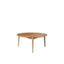 971. Stine Weigelt for FDB. Sofabord model D102 Søs, naturolieret eg, Ø 55 cm.