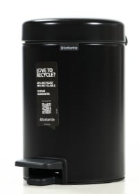 1695 - Brabantia NewIcon pedalspand - 3 liter sort