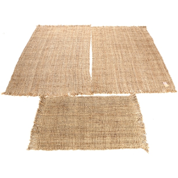 214. Matt Design jute rugs - natural, 80 x 150 cm & 2 pcs. 160 x 230 cm. (3)