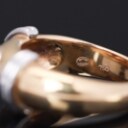 Georg Jensen: Ruby ring of 18 kt. gold. Ringstr. 54.