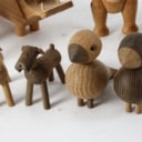 Kay Bojesen træfigurer i form af flodhest, elefant, fugle m.m (9)