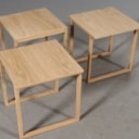 Kai Kristiansen. Sidebord / sofabord Cube no. 33, olieret egetræ