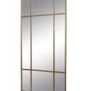 Mirror with gold-coloured iron frame, size 180x90 cm.