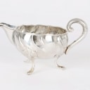 Cohr: Creamer and sugar bowl made of silver. (2)