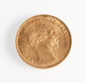 Danmark. 20 kroner guld 1877, Christian IX