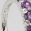 Yellow citrine and violet amethyst ring (2)