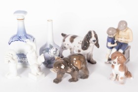 Samling B&G Porcelænsfigurer (8)