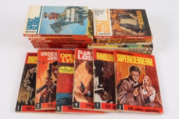 Samling vintage Vestern-bøger og tegneserier (23)