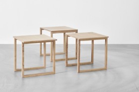 Kai Kristiansen. Side table / coffee table Cube no. 33, oiled oak