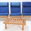 Bernt Petersen (1937-2017) for Schiang Møbler: Three 'Cloth Chairs' and accompanying bench/side table (4)