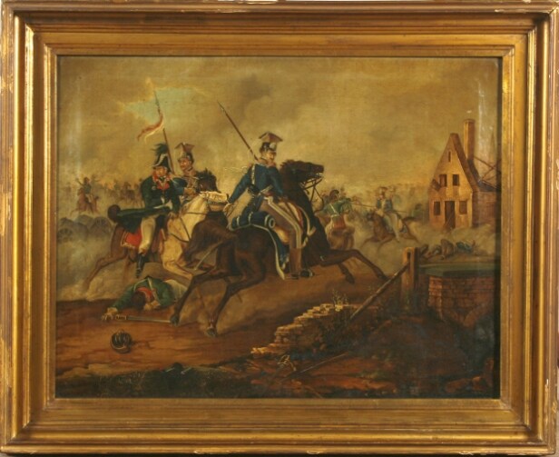 Frederik Ferdinand Holm f.1809-1892. Kampscene