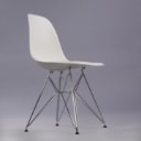 Charles Eames. Set of six chairs, model DSR, white polypropylene (6)