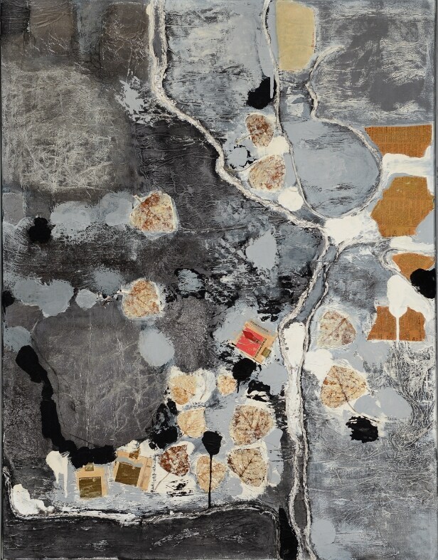 Rita Nissen, komposition, mixed media