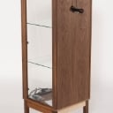 436. Klim Furniture. Display cabinet made of oiled walnut, model V301