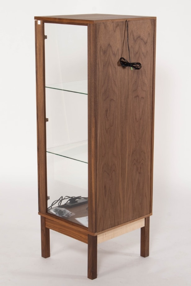 436. Klim Furniture. Display cabinet made of oiled walnut, model V301