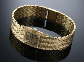 Alpina damearmbåndsur af 18 kt. guld