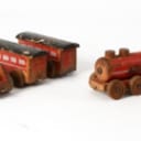 Lego. Tog med 3 vogne af træ (4)