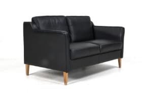 Himolla Polstermöbel GmbH. To-pers. sofa, sort læder