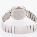 Gucci 'Interlocking'. Large women's watch in steel with black dial