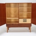 Cabinetmaker Povl Christiansen: Tableware cabinet made of Cuban mahogany from 1957.