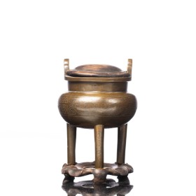 Chinese bronze censer, 19th century.