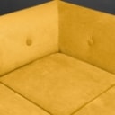 Nomad Dot modular sofa, upholstered in velvet, curry yellow (4)