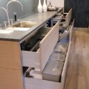 Exclusivt Italiensk design køkken fra Ged Cucine i savskåret eg inkl. hårde hvidevarer Denne vare er sat til omsalg under nyt varenummer 3821724