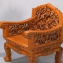 Oriental handmade lounge set with accompanying coffee table (5)