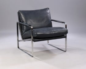 Preben Fabricius. Lænestol, model 710 Conversation Chair i ailinlæder