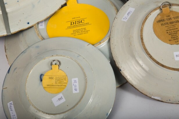 Samling tallerkener/vægplatter fra Delft, keramik, Holland (7)