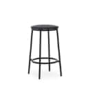 954. Normann Copenhagen, a pair of Circa barstools, black leather (2)