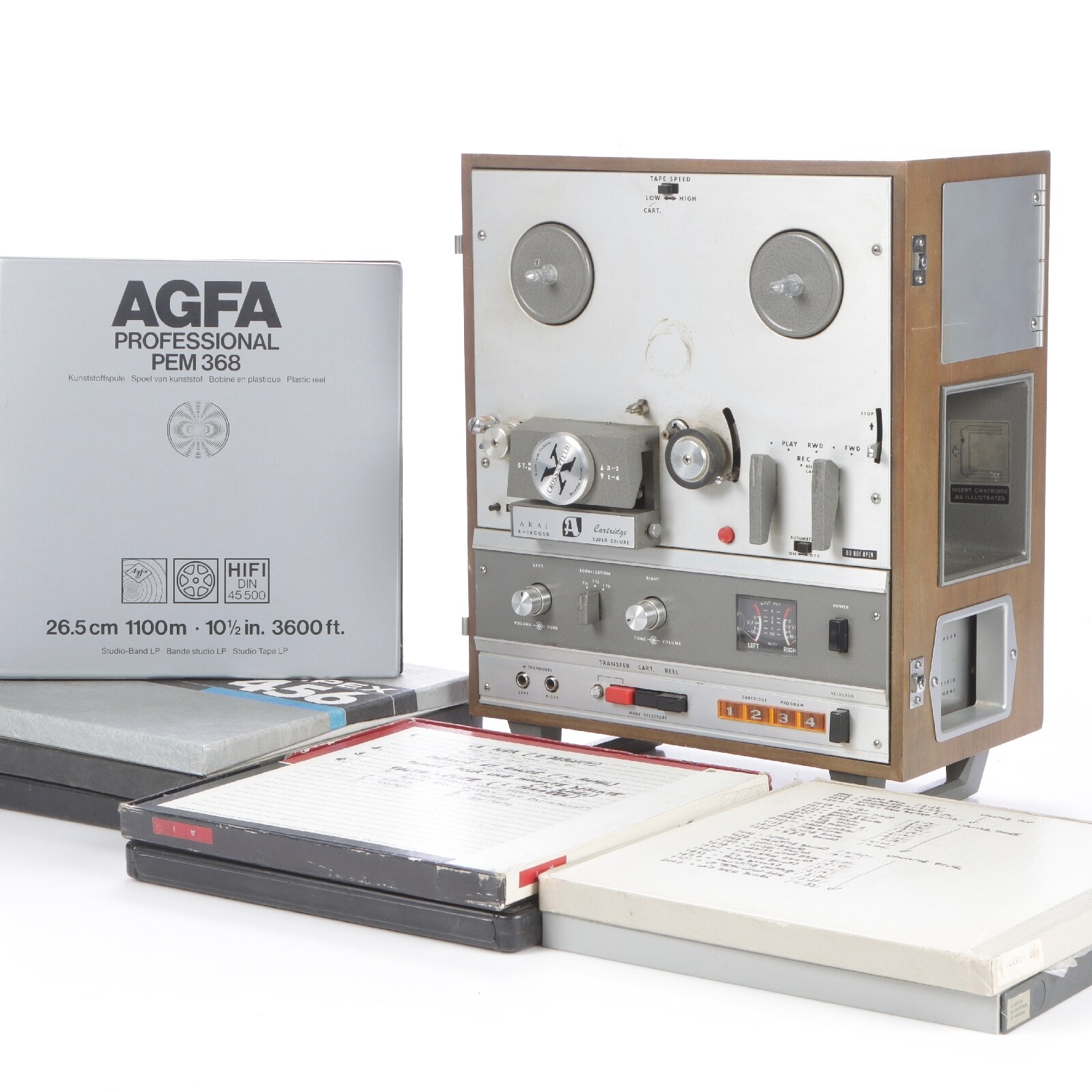 Akai X-1800SD Cross Field Super Deluxe med bla. Audio Mastering Tape ...