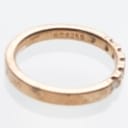 Alliance ring of gold-plated silver with diamonds 0.25 ct.