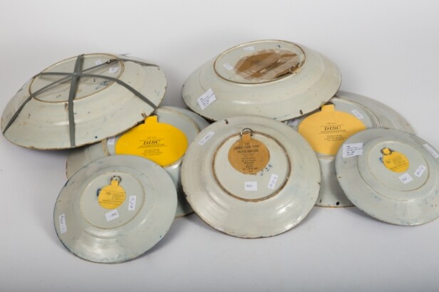 Samling tallerkener/vægplatter fra Delft, keramik, Holland (7)