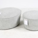 11. Nick Ross for Audo Copenhagen. Two poufs model Cairn (2)