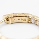 Pair of brilliant-cut 14k gold hoop earrings with Lab Grown diamonds of 2.00 ct. (2)