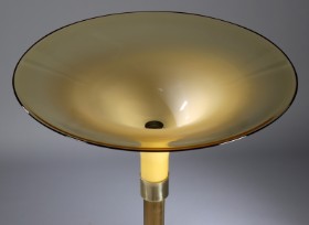 Kosak. Standerlampe fra 60'erne af glas og metal