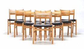 Børge Mogensen. A set of eight chairs, model BM1 (8)