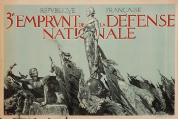 René Lelong. Fransk WW1-plakat, 3e Emprunt de la Défense Nationale, ca. 1917