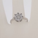 Diamond ring in 18 kt. white gold, 0.27 ct.