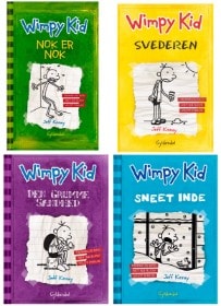 Jeff Kinney - Wimpy kid 3, 4, 5 og 6 (4)