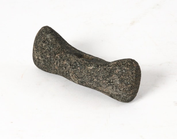 Danish Antiquity: Children's axe made of rock L. 11.5 cm.