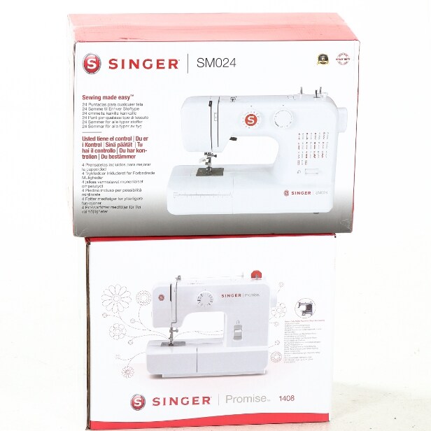 SINGER SM024 sewing machine & Singer Promise 1408 sewing machine in org. boxes. (2)