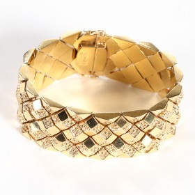 Italian bracelet of 18 kt. gold, Vicenza.