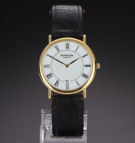 Raymond Weil 'Tango'. Men's watch in gold-plated steel with two-tone dial, approx. 2000