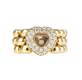 Chopard: Happy Diamonds brillantring af 18 kt. guld, ringstr. 55